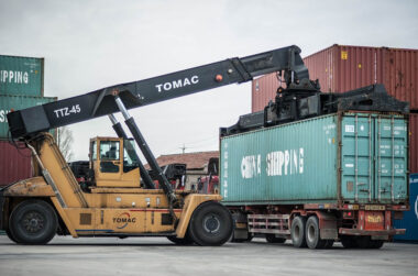 Moving a large container